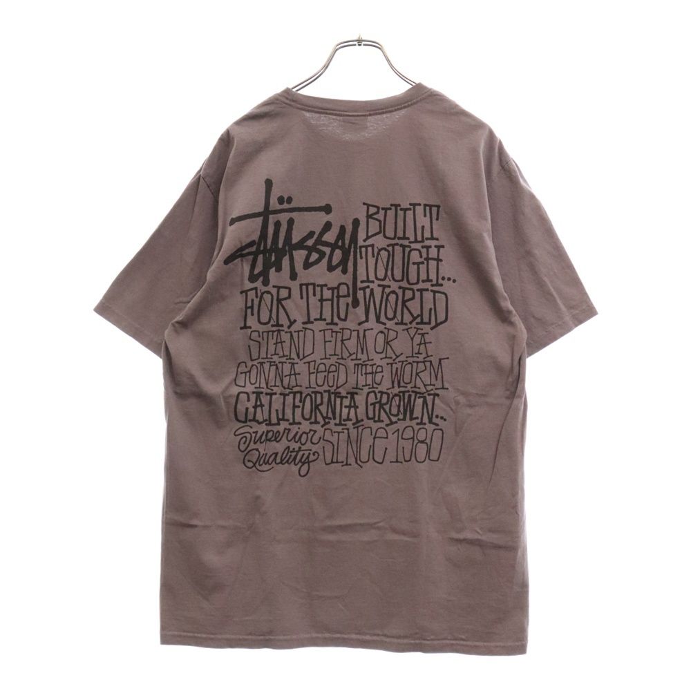 STUSSY ステューシー 24SS CALIFORNIA GROWN TEE PIGMENT DYED NATURAL Tシャツ 白 Size   20802526 SizeM STUSSY ステューシー 24SS CALIFORNIA GROWN TEE PIGMENT