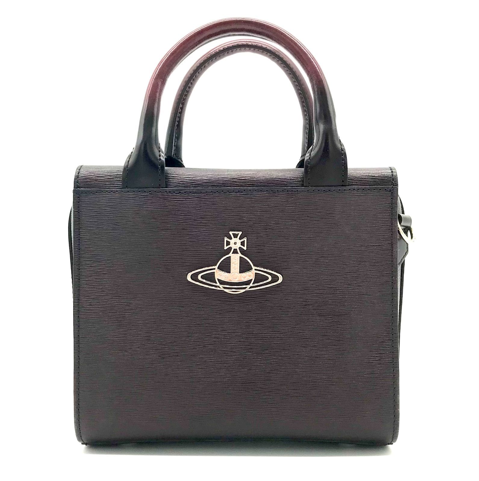 ▽Vivienne Westwood ADVAN レザーショルダーバッグ Mサイズ ワイン 