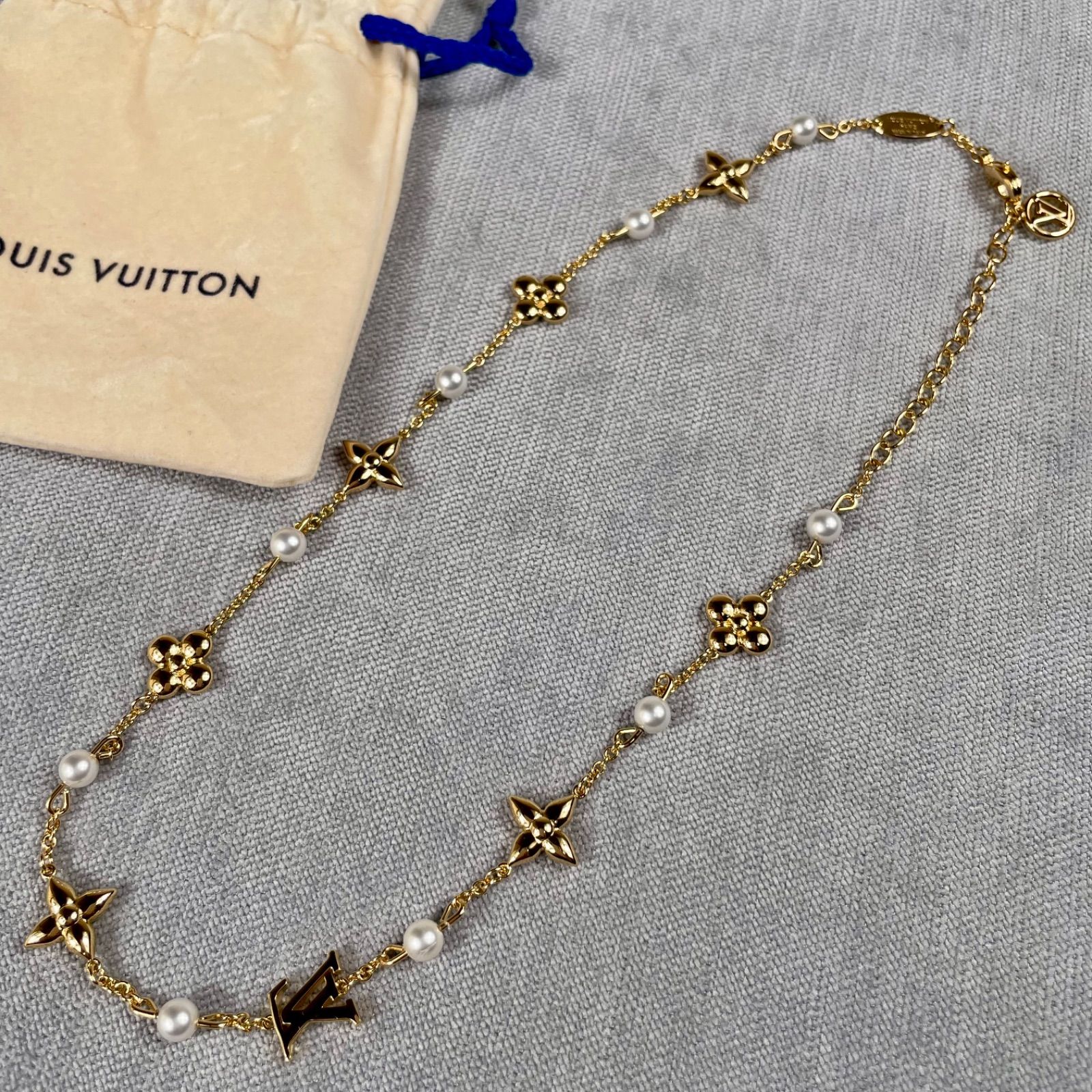 極美品✨LOUIS VUITTON ネックレス ルイザ M01610 極美品】LOUIS VUITTON ルイヴィトン ネックレス ルイザ M01610
