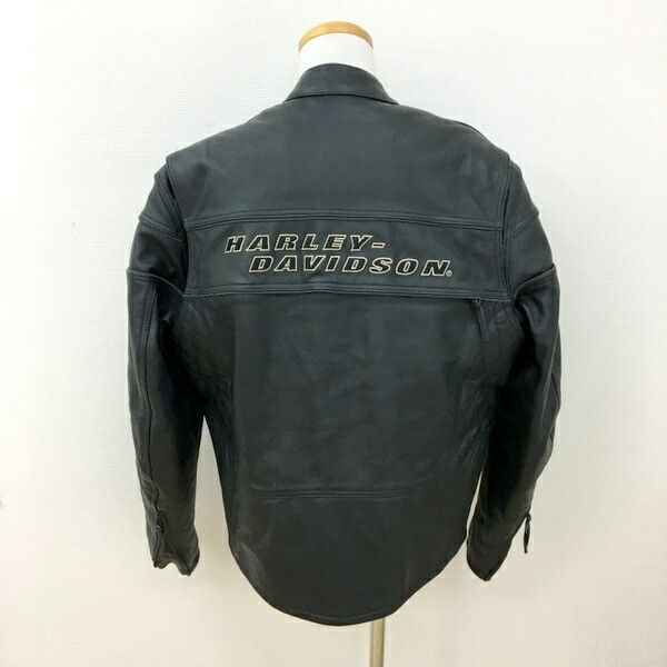 HARLEY DAVIDSON シングルライダース レザージャケット ライナー付 革