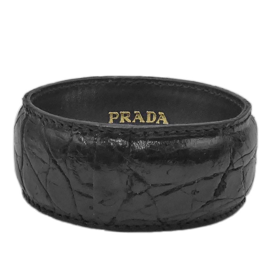 プラダ アクセサリー PRADA クロコダイルxレザー バングル ...