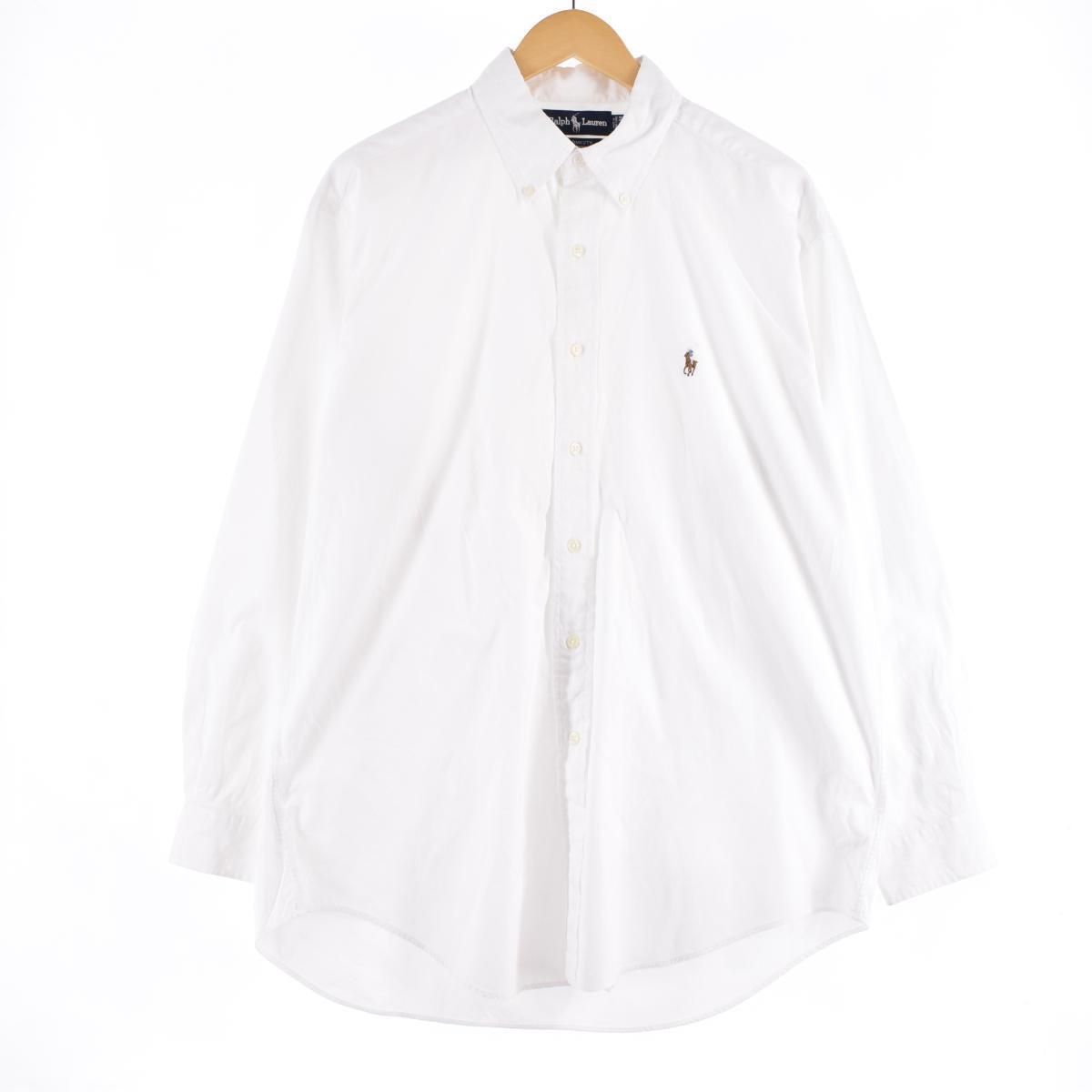 古着 ラルフローレン Ralph Lauren YARMOUTH 長袖 ピンポイントオックスフォード ボタンダウンシャツ メンズXXL /eaa322080