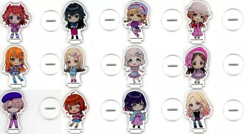 アクリルスタンド アクリルパネル 全12種セット 学園アイドルマスター×JOL原宿 POP UP ショップ アクリルぷちスタンド