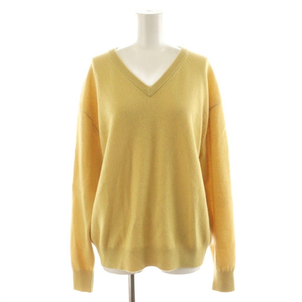 DEUXIEME CLASSE - ドゥーズィエムクラス 美品　ゴールド　金Vネックニット Deuxieme Classe（ドゥーズィエムクラス）の「J-CODE アゼ V