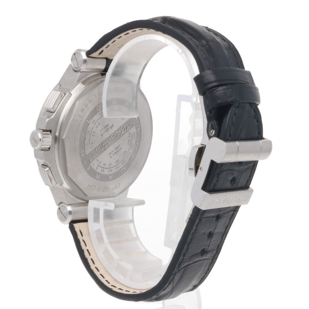 ブルガリ ディアゴノ プロフェッショナル 腕時計 時計 ステンレススチール DP42SCH 自動巻き メンズ 1年保証 BVLGARI 中古 ブルガリ