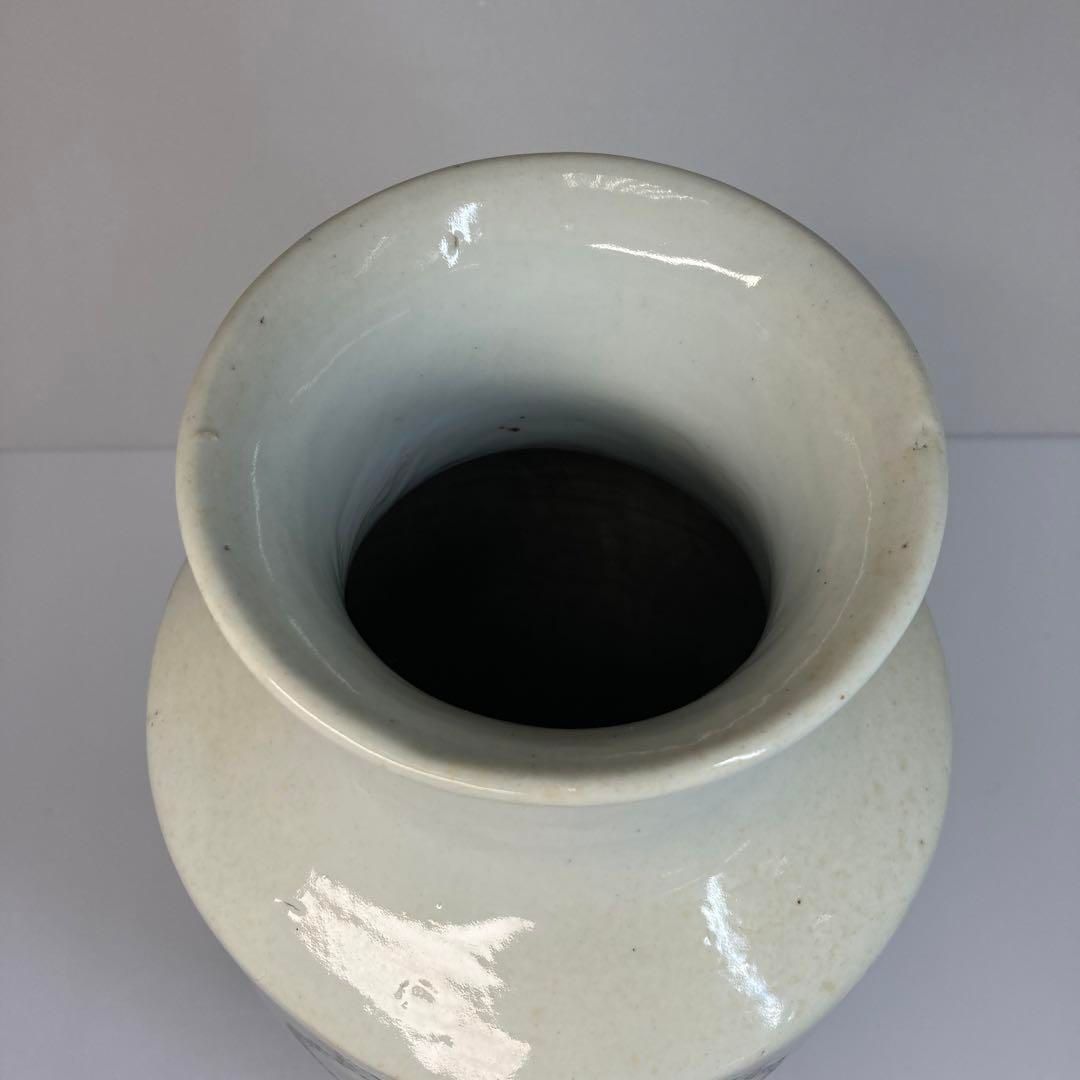 中国清時代 白磁大花瓶