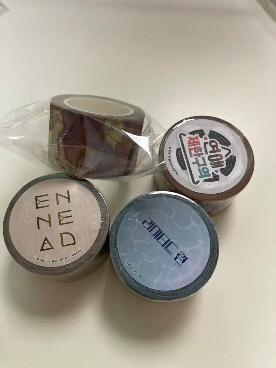 モポン Limited Run エネアド 制限付きデートゾーン オンまたはオフ マスキングテープ 4 種