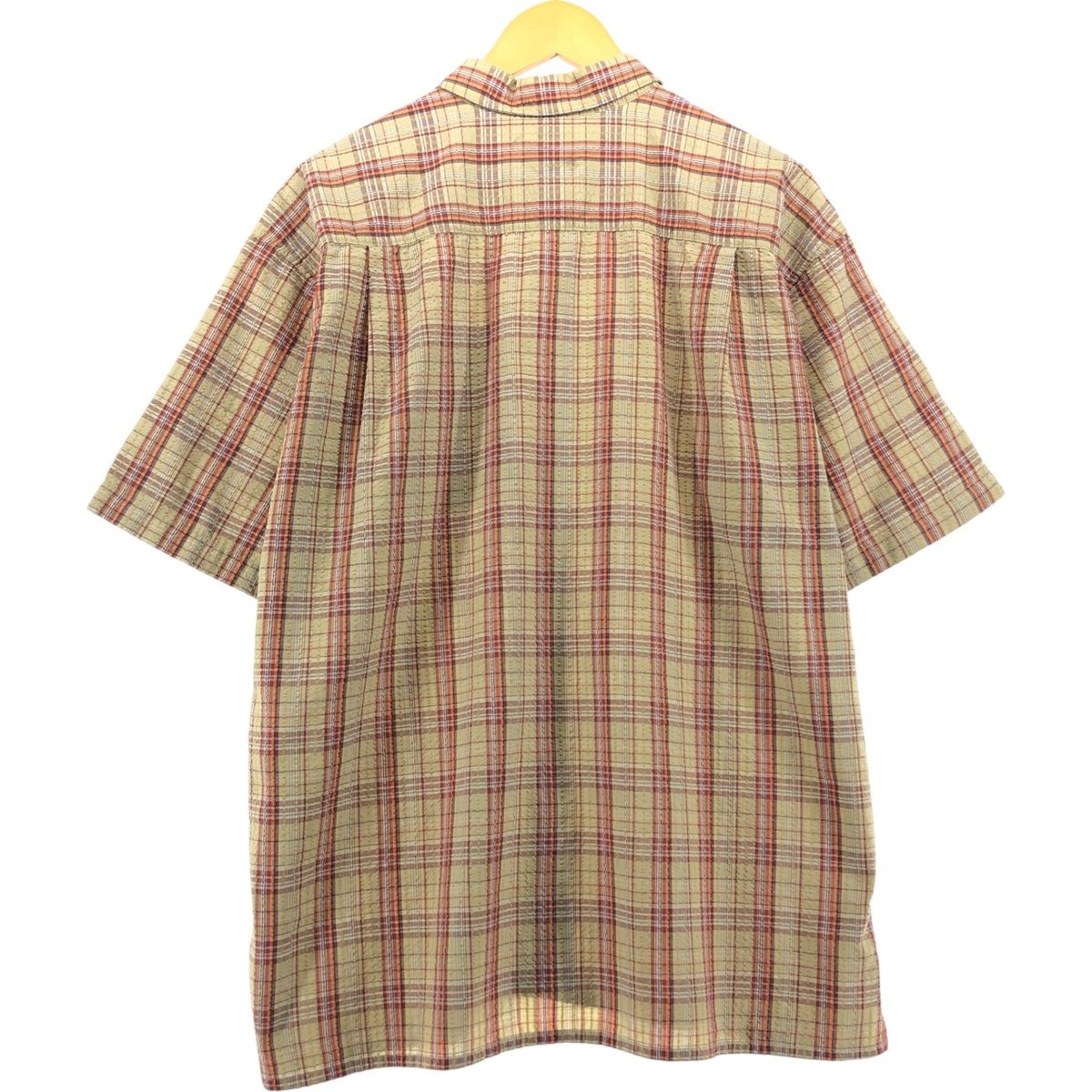 【美品&レアカラー】パタゴニア シアサッカー 半袖シャツ M チェック オールド 古着 00年代 パタゴニア Patagonia 53000S0 シアサッカー 半袖
