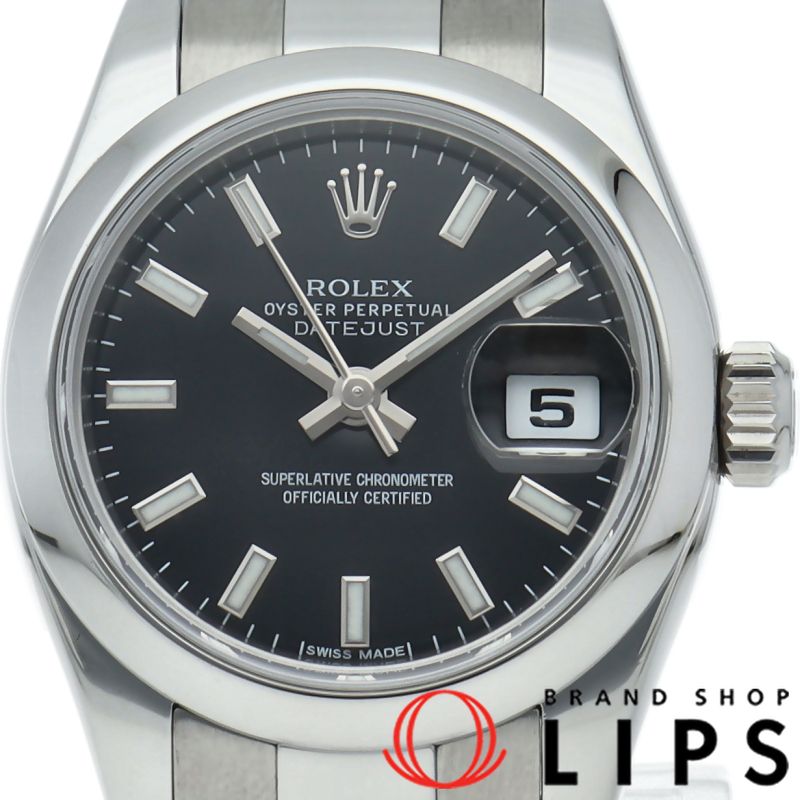 ROLEX デイトジャスト レディース 179160 ブラック 26mm