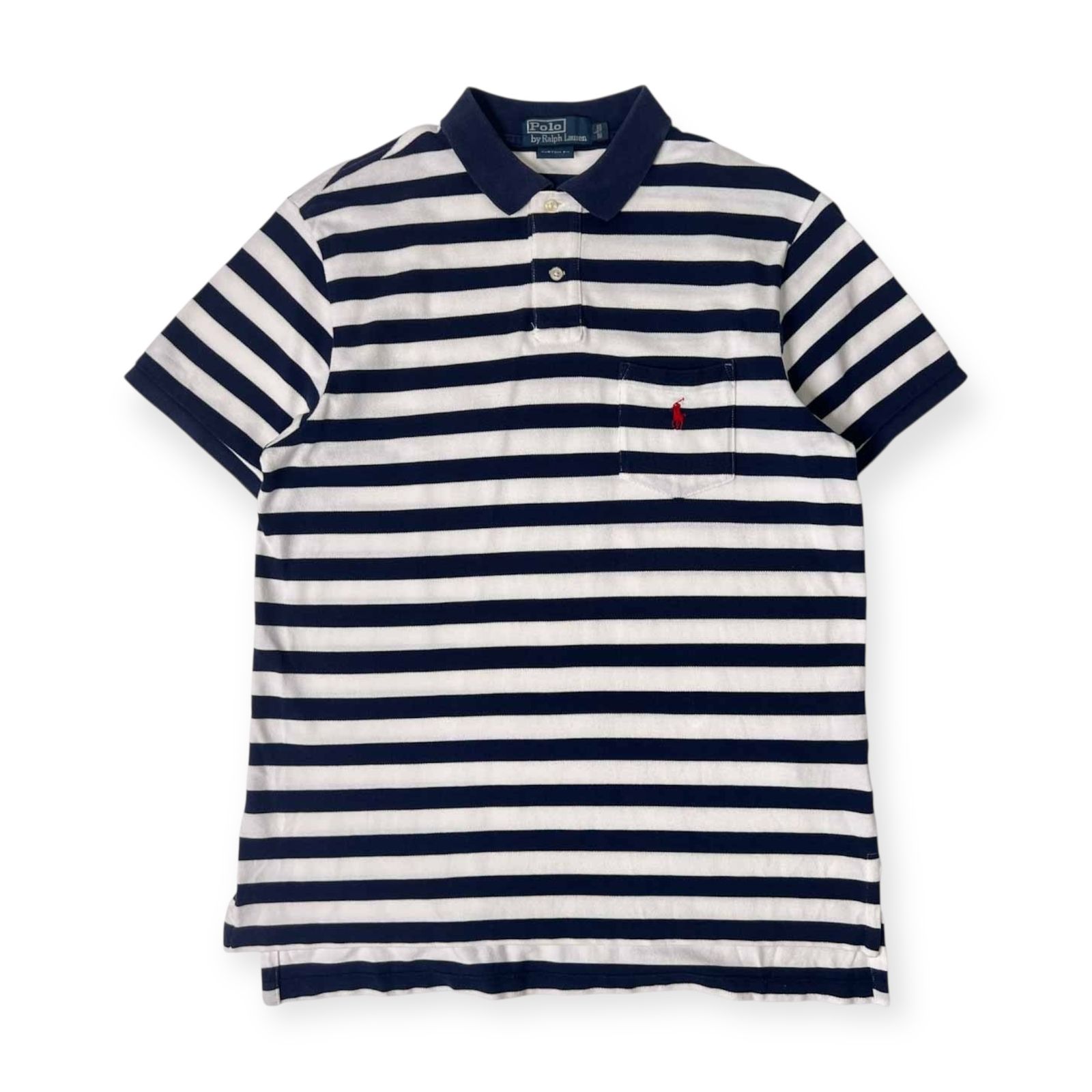 Polo by Ralph Lauren ラルフローレン CUSTOM FIT ボーダー 鹿の子