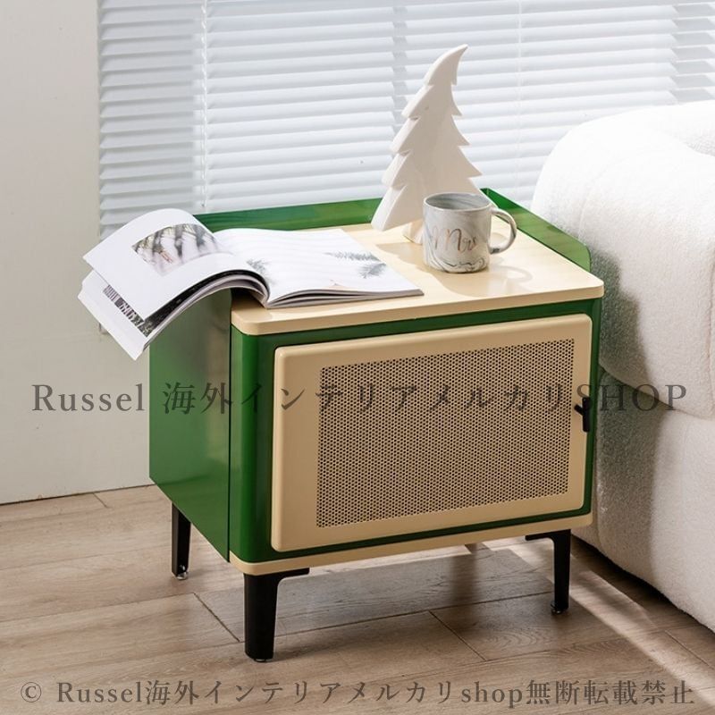 レトロポップ チェスト サイドテーブル 飾り棚 キャビネット ディスプレイ 昭和 Amazon.co.jp: 【Russel】キャビネット サイドボード ロッカー