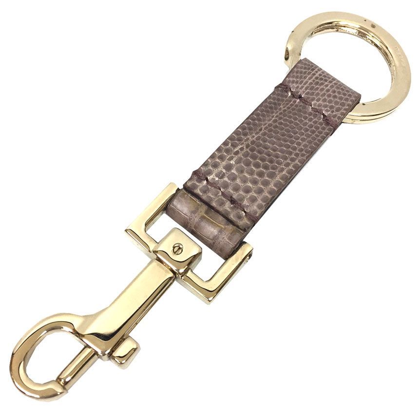 GUCCI/キーホルダー GUCCI グッチ リザードレザー キーフック キーホルダー aq7763