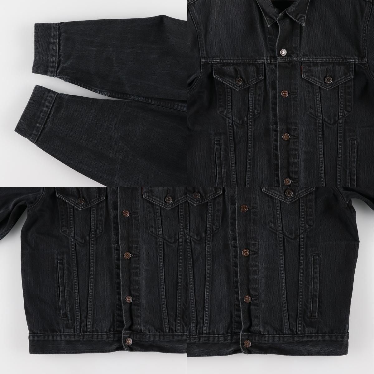 古着 90年代 リーバイス Levi's 70503 02 ブラック デニムジャケット G