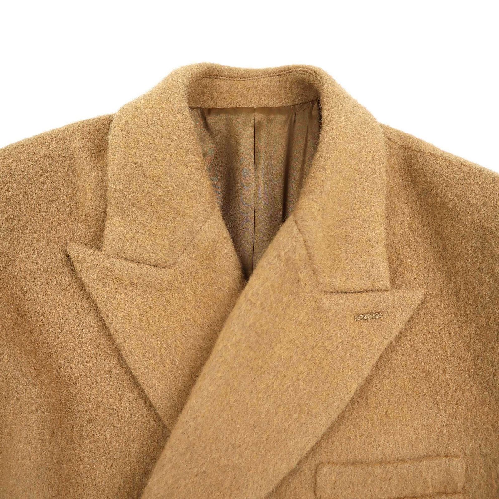 LE CIEL BLEU - LE CIEL BLEU ルシェルブルー 23AW Shaggy Tailored Jacket シャギーテーラードジャケット 25A69504 キャメル 36 LE CIEL BLEU ルシェルブルー 23AW Shaggy Tailored Jacket