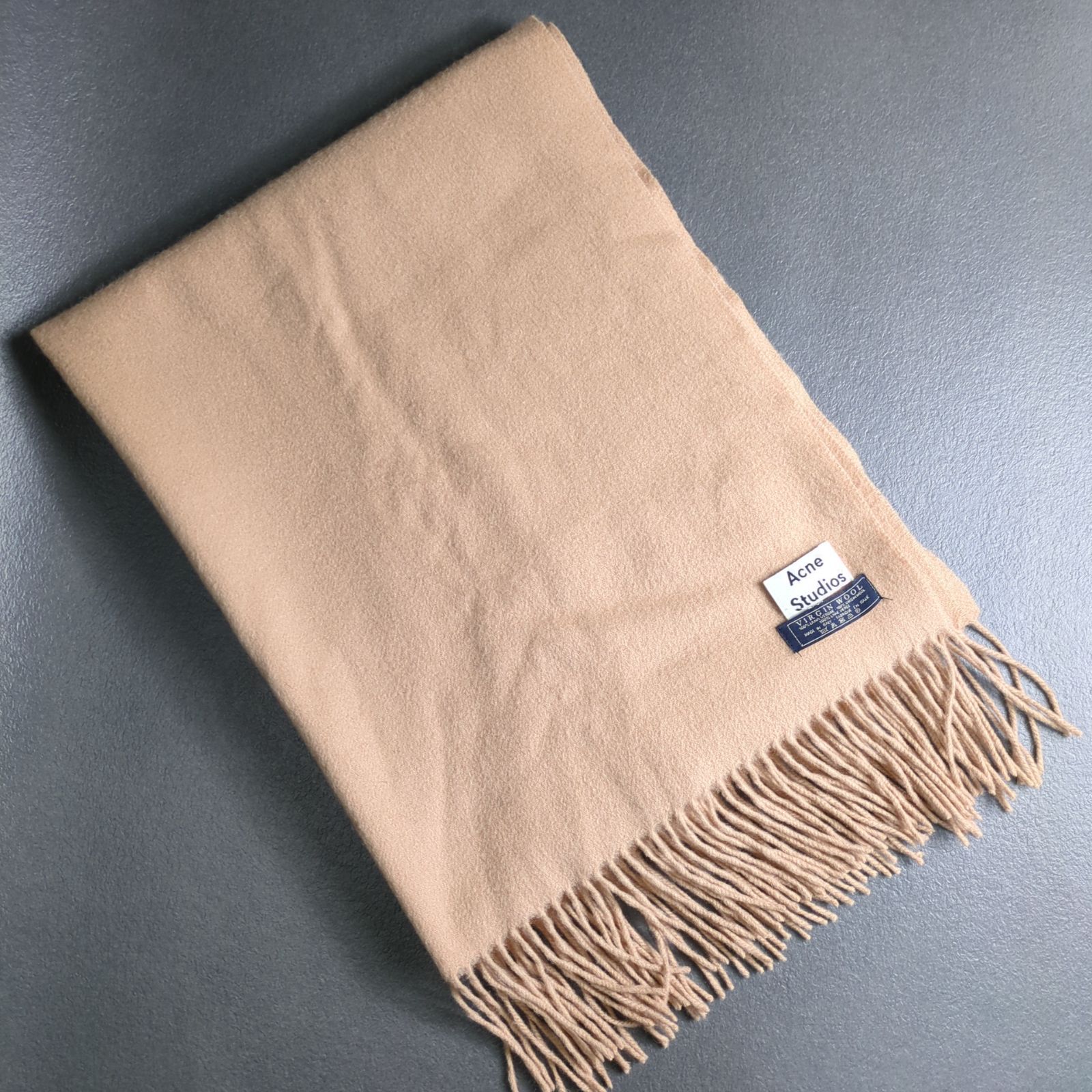 Acne Studios 大判 旧タグ マフラー ストール キャメル ブラウン 