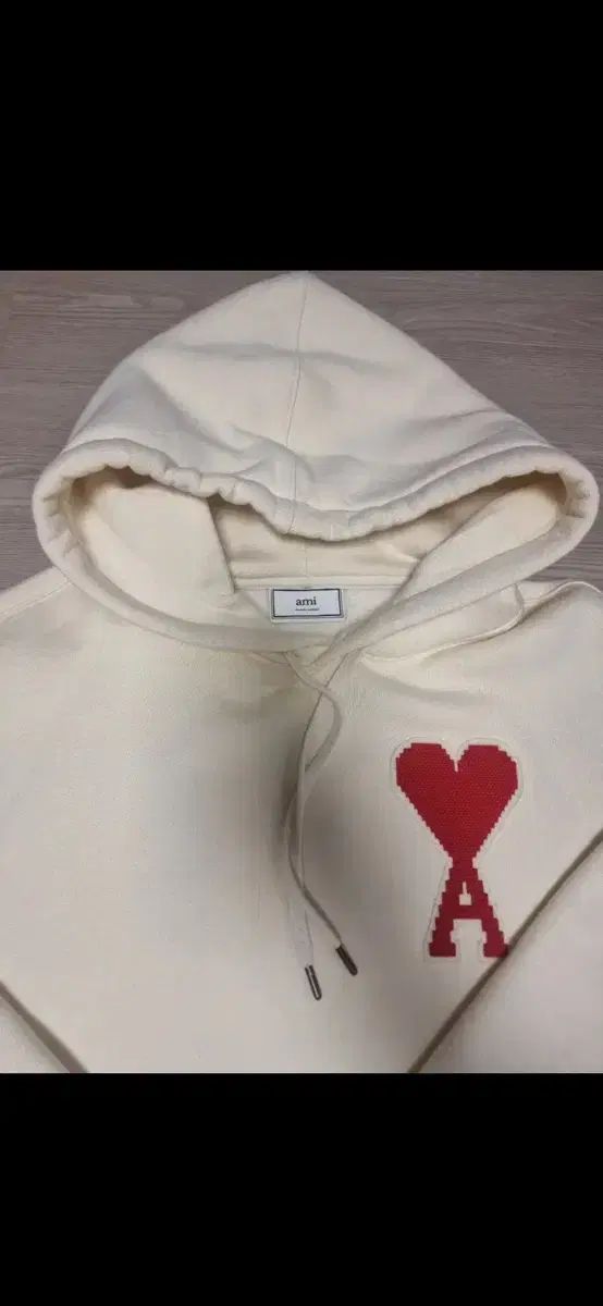 アミ ビックハート ロゴ WHO フーディー Tシャツ