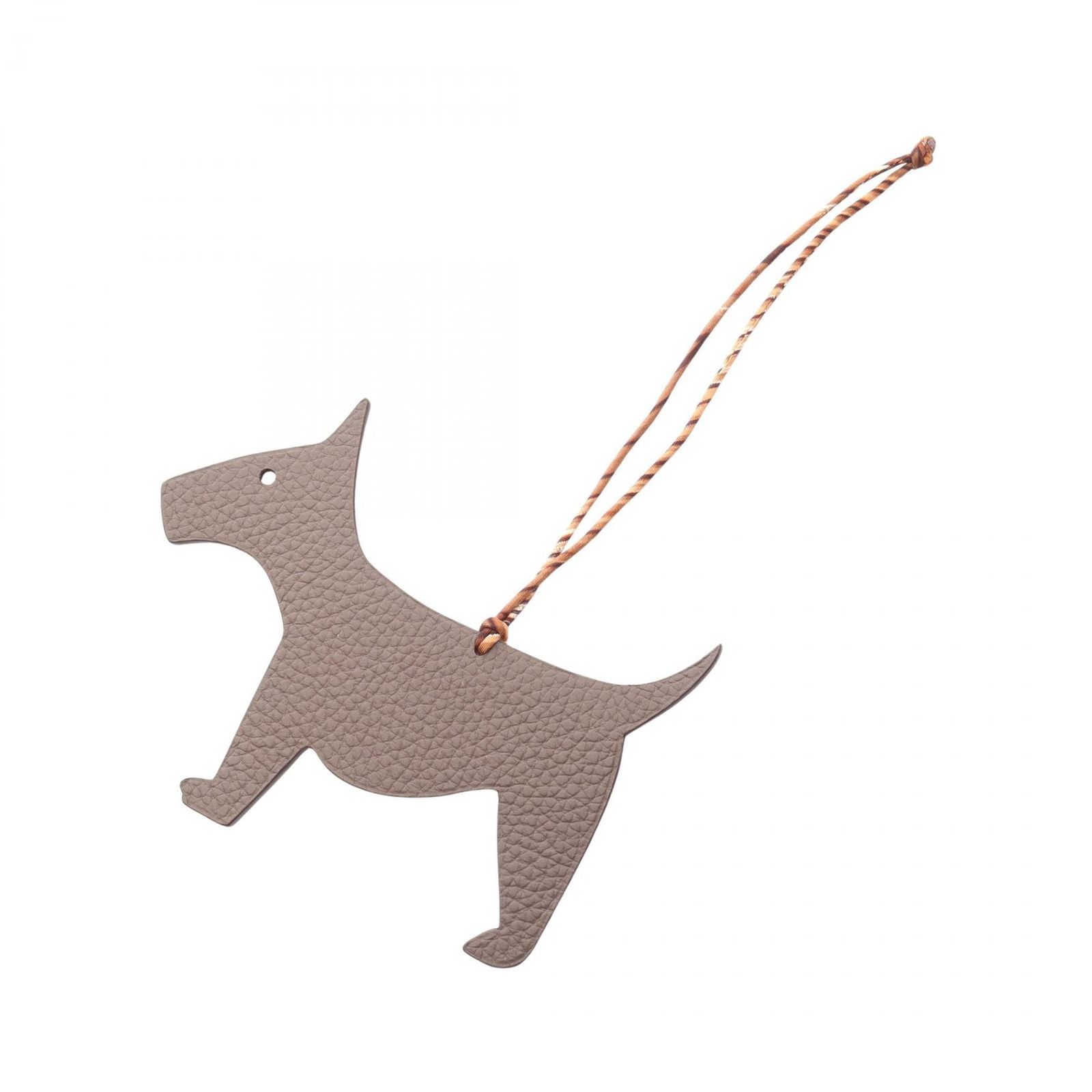 エルメス HERMES チャーム プティアッシュ ドッグ エタン|ローズティリアン シルク レザー プティアッシュ チャーム ドッグ レディース Used A