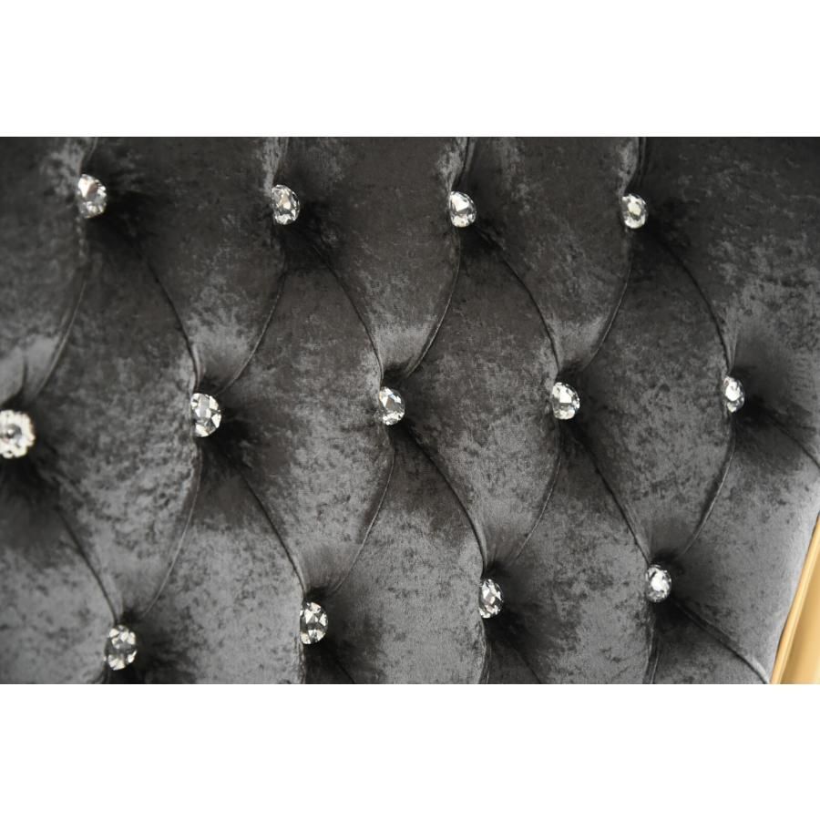 女王様の椅子 クイーン チェア ブラック ゴールド アンティーク