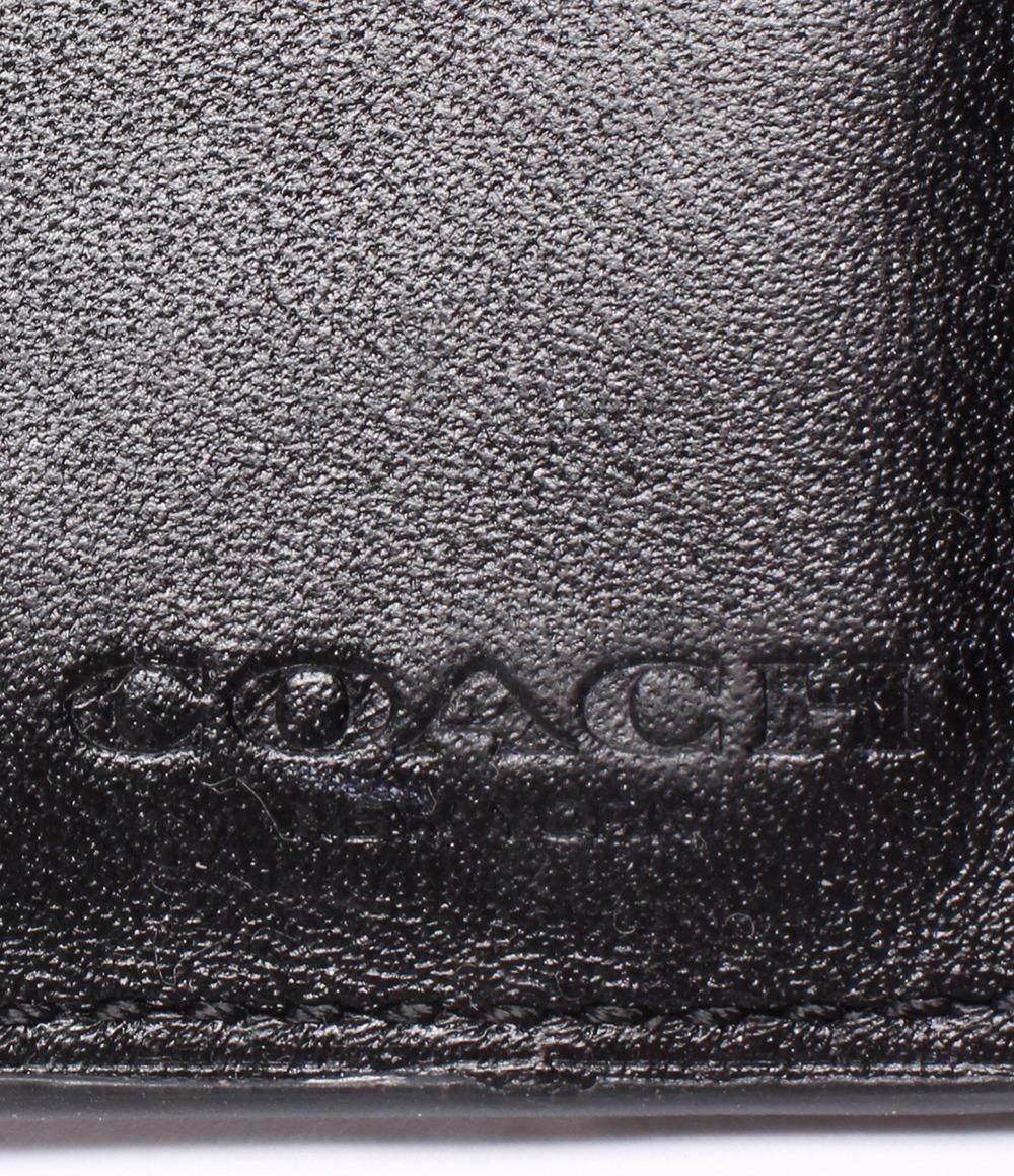 コーチ 二つ折り財布 メンズ COACH coachメンズ折財布 ブラック 正規品