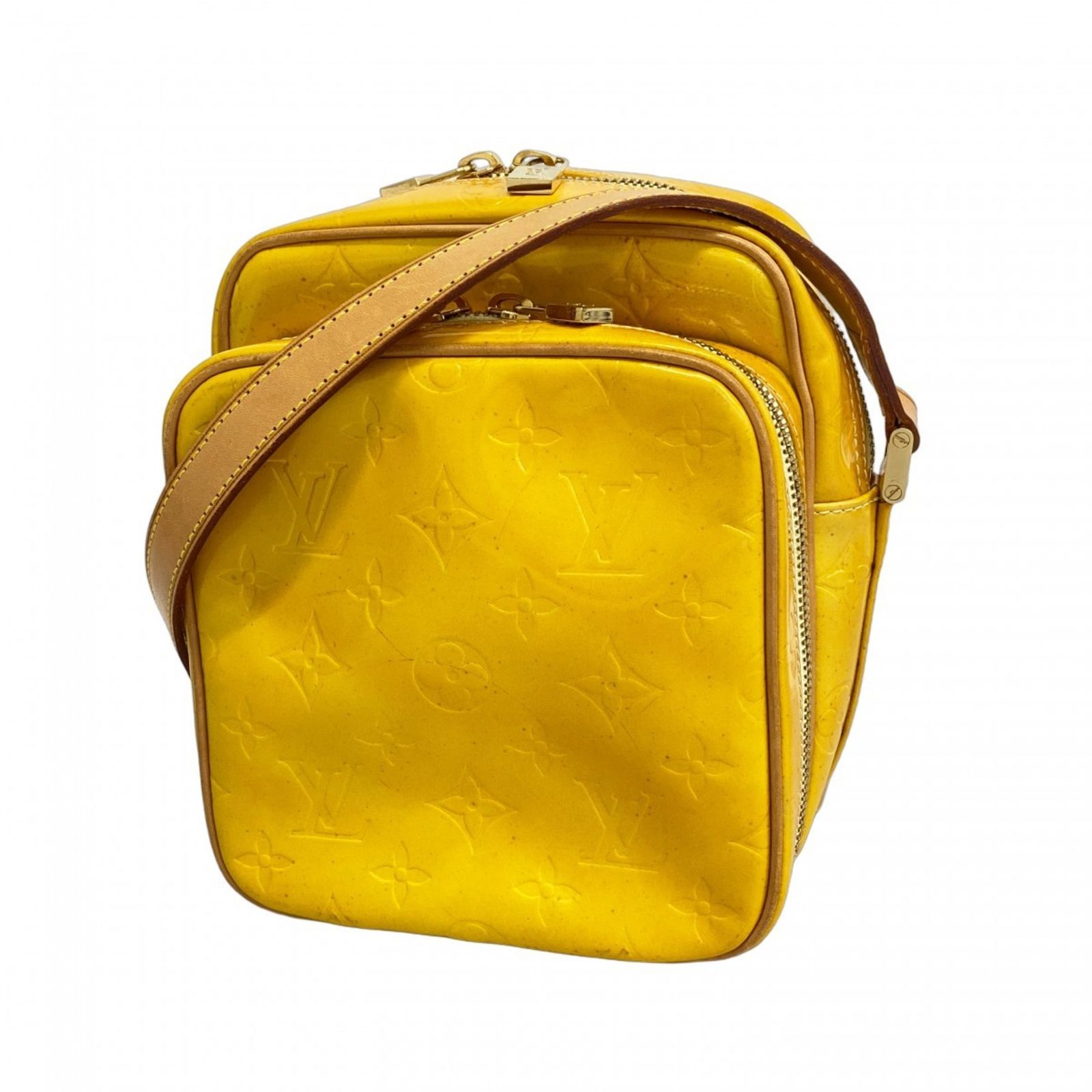 LOUIS VUITTON ルイヴィトン ヴェルニ ライター ケース イエロー