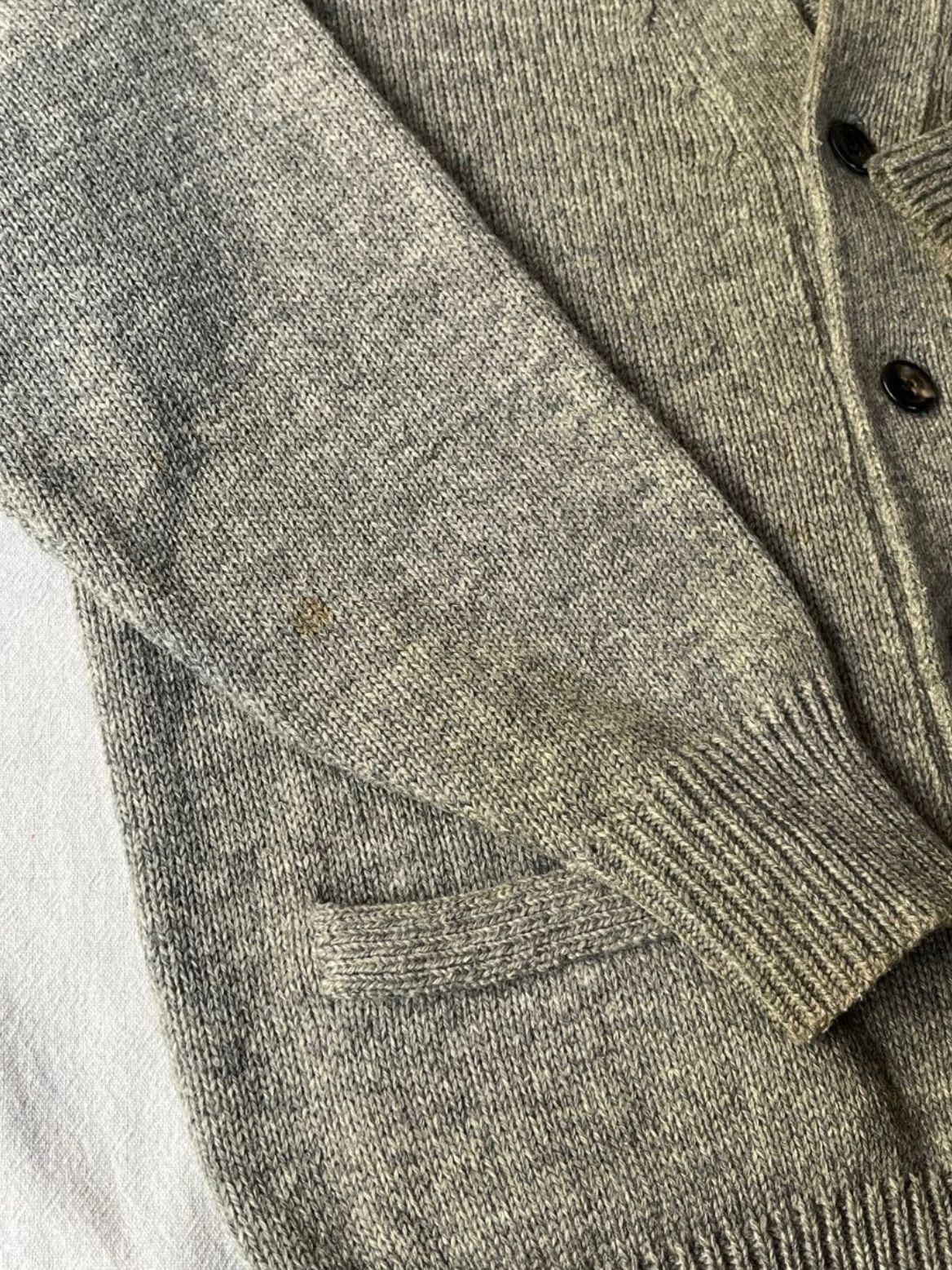 コムデギャルソン　田中オム　カーディガン　ニット　グレー　メンズ　AD1998 コムデギャルソン田中オムカーディガンニットグレーメンズAD1998