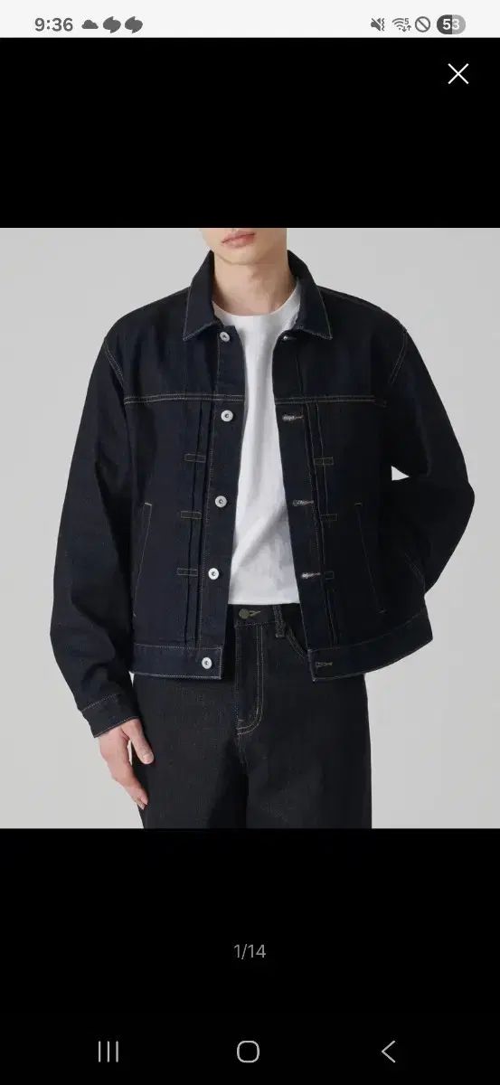 MUSINSA(ムシンサ) リラックスド デニム トラッカー ジャケット m