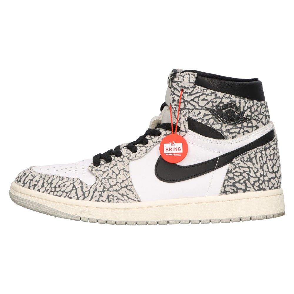 NIKE (ナイキ) AIR JORDAN 1 HIGH OG White Cement エアジョーダン1 ホワイトセメント ハイカットスニーカー  ホワイト/ブラック US9.5/27.5cm DZ5485-052