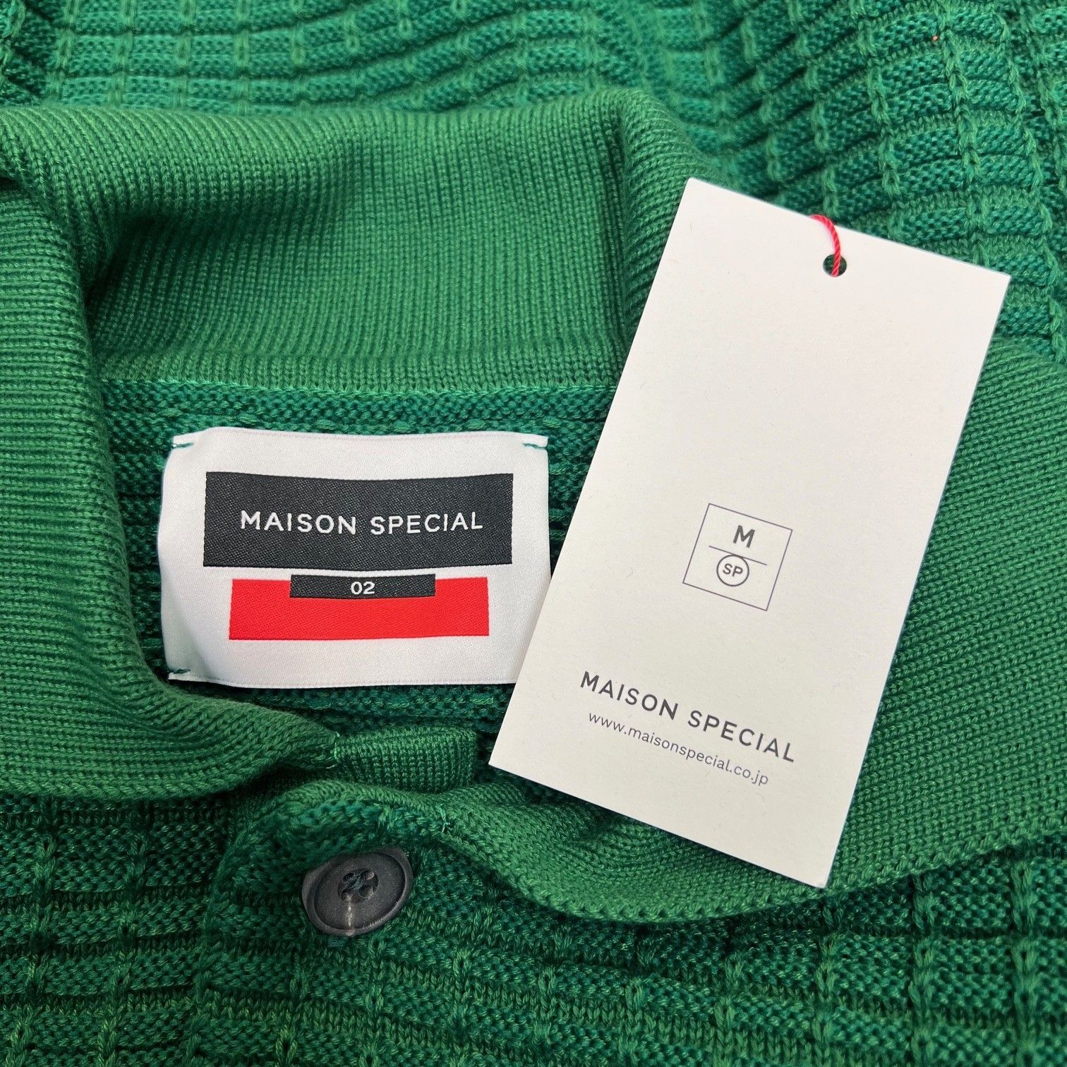 参考上代15950円 未使用品 MAISON SPECIAL Airy Mesh Knit Prime-Over 