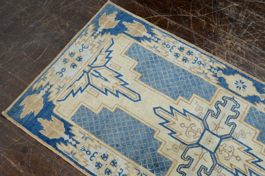 蔵A4876h 古い緞通 段通 敷物 絨毯 木綿 堺赤穂鍋島 NOITHATQUANGTHANH_NET