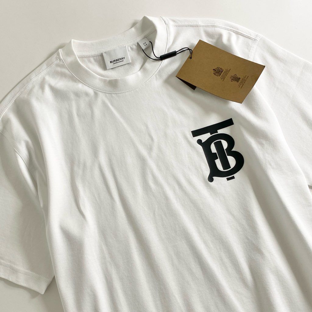 17c2 《未使用》 BURBERRY バーバリー EMERSON TB Tシャツ XS ホワイト 
