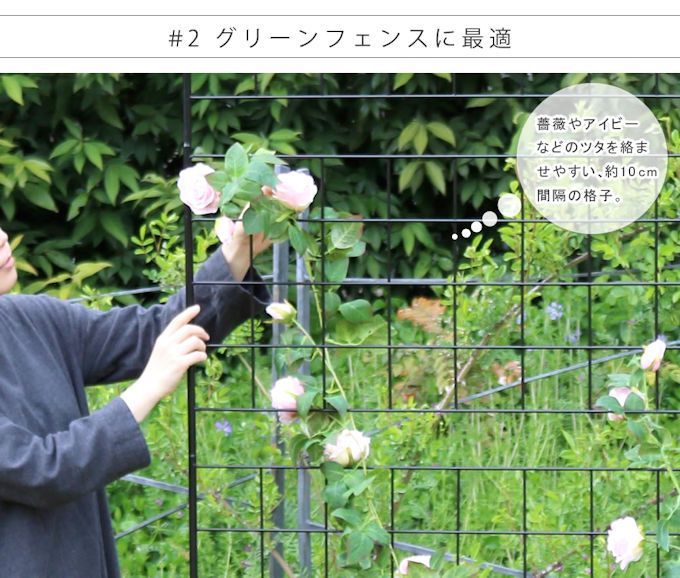アイアンフェンス「グラフ」ハイタイプ 高さ176cm ガーデンフェンス