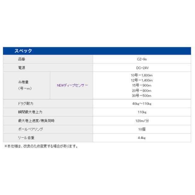 電動リール COMMAND Z-9S 24V ミヤエポック - メルカリ