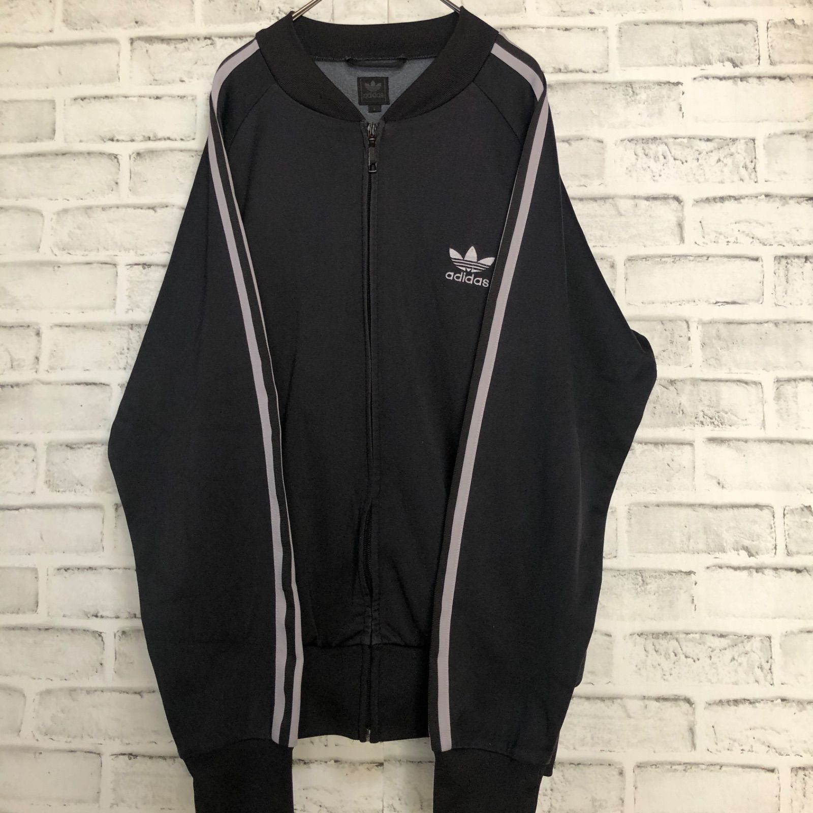 adidas⭐️トラックジャケット/ジャージ L 刺繍トレファイル vintage 