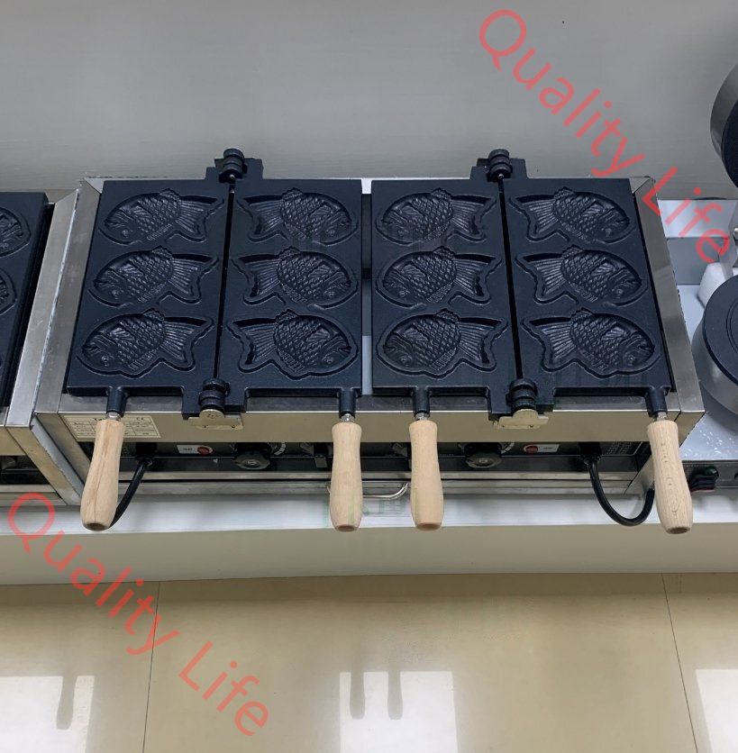 たい焼機|電気式|3匹×2連|6匹 単相 100V |業務用|店舗用品|厨房機器|屋台|出店|露店