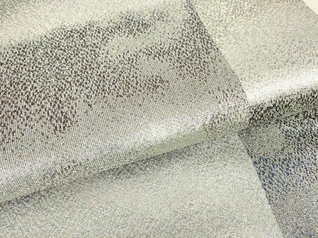 O0845 美品 逸品 織の宝石 ダイヤモンドカット 佐波理綴 正絹 袋帯 O0845 美品 逸品 織の宝石 ダイヤモンドカット 佐波理綴 正絹