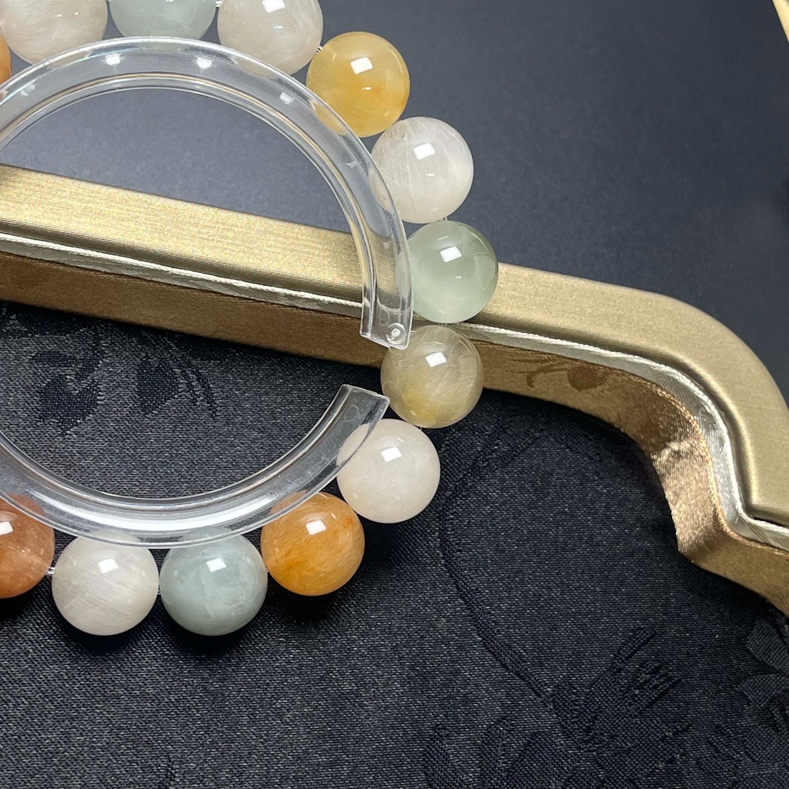 綺麗 EU製 ☆ミックスルチルクォーツ☆ブレスレット パワーストーン