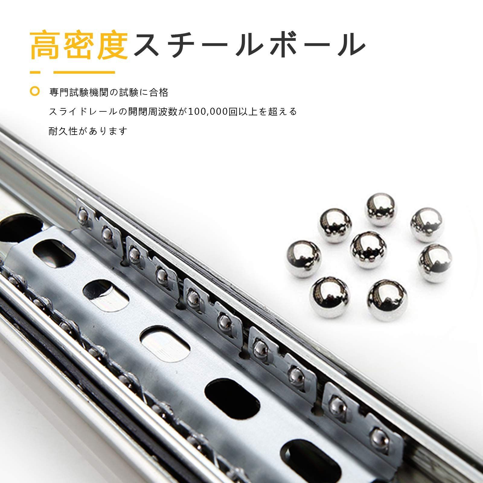 特価商品】SHUHANG 重量用スライドレール 1000mm ロック付き 3段引 横