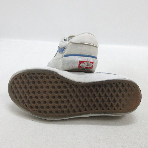 H□【24.5cm】バンズ/VANS 721454 ローカットスニーカー/白青