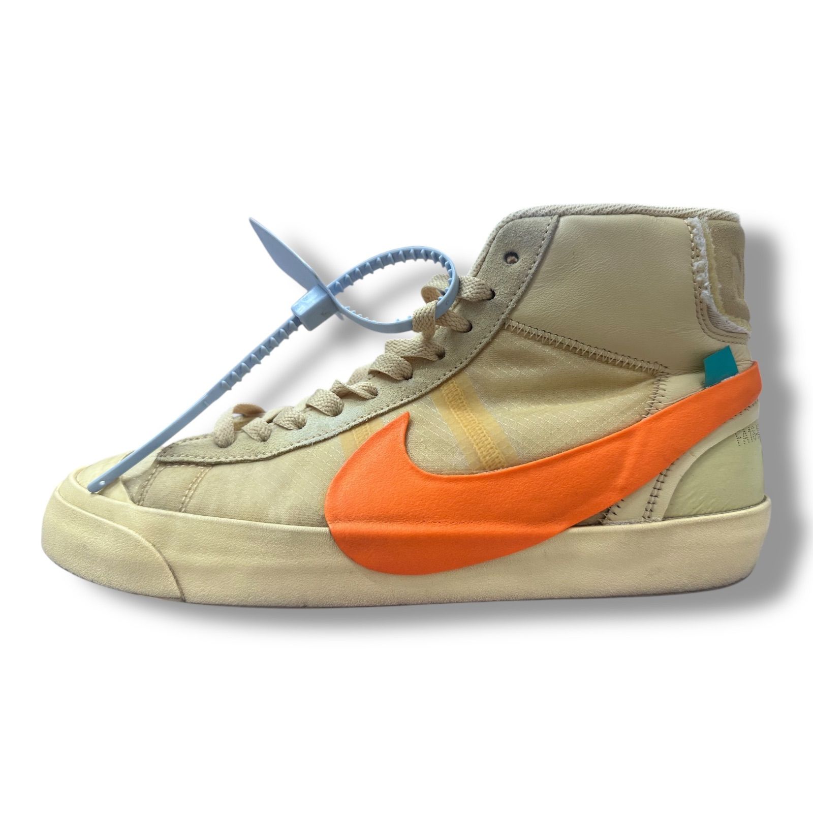 Off-White NIKE Blazer Mid All Hallows Eve コラボ ブレザー スニーカー AA3832-700 ナイキ オフホワイト 25.5cm 93921A4