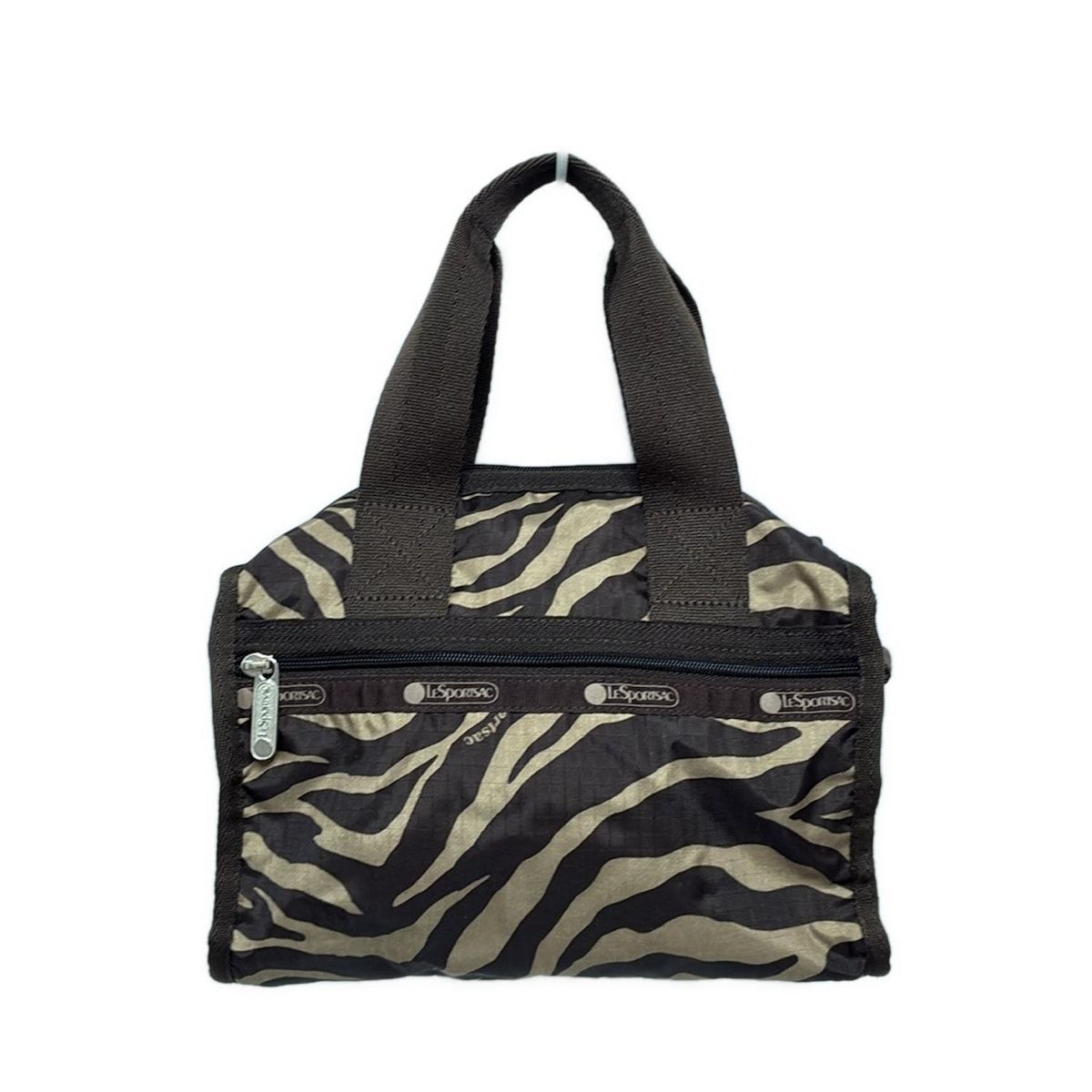 LeSportsac ゼブラ柄 ミニボストンバッグ 極美品】LeSportsac アトリエ ゼブラ柄 ミニボストンバッグ