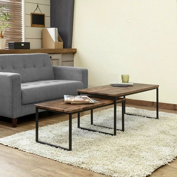 ヴィンテージ風 センターテーブル 2点セット 机 MARWIL-DEMENAGEMENTS_CH