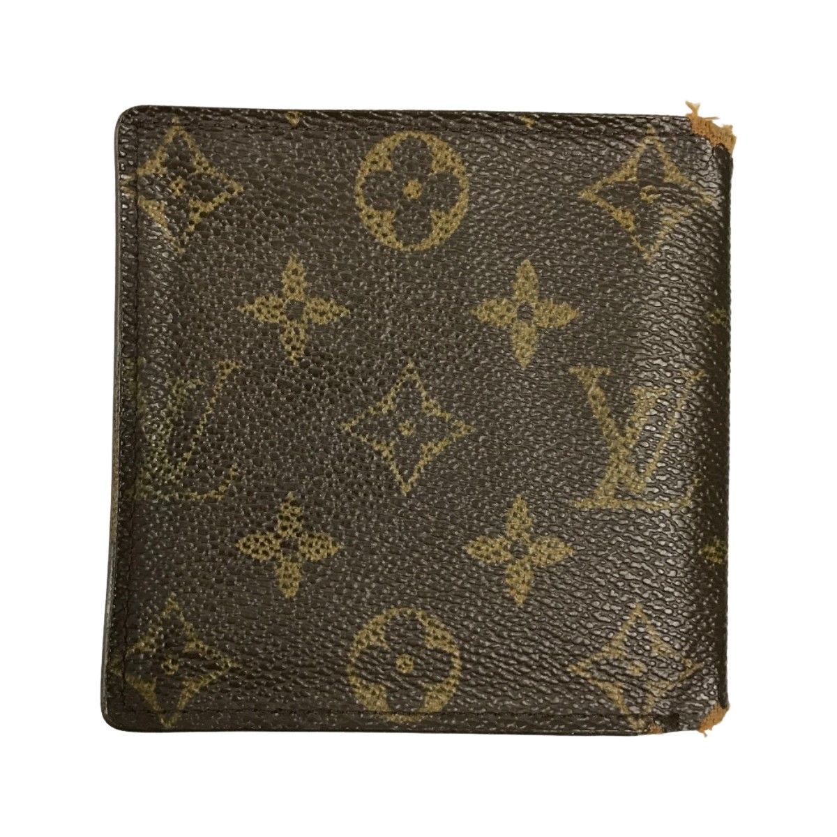 LOUIS VUITTON ルイヴィトン 2つ折り財布 モノグラム ポルトフォイユ・マルコ ジャンク品 M61675 ブラウン - メルカリ