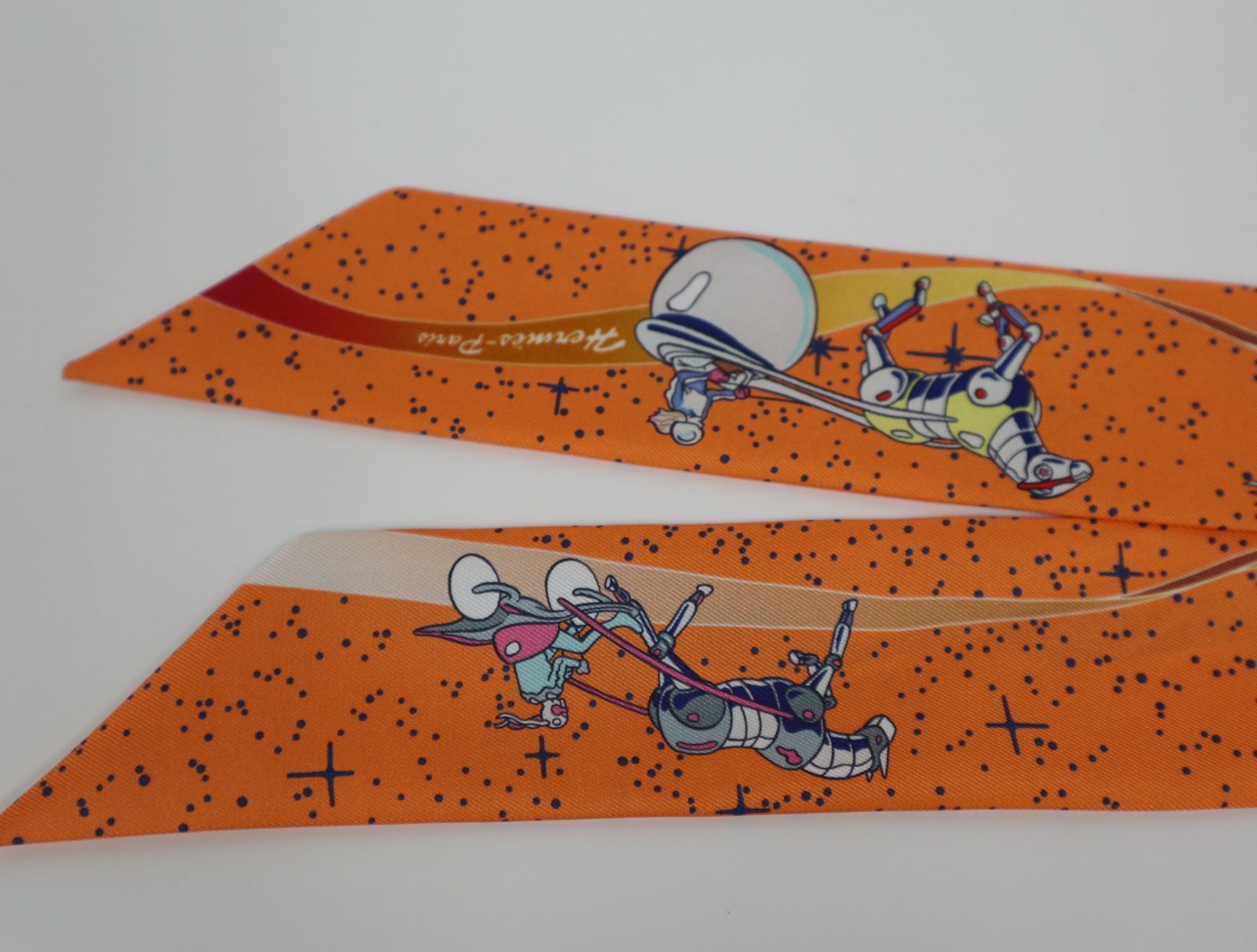 HERMES エルメス SPACE DERBY スペース ダービー ツイリー スカーフ  