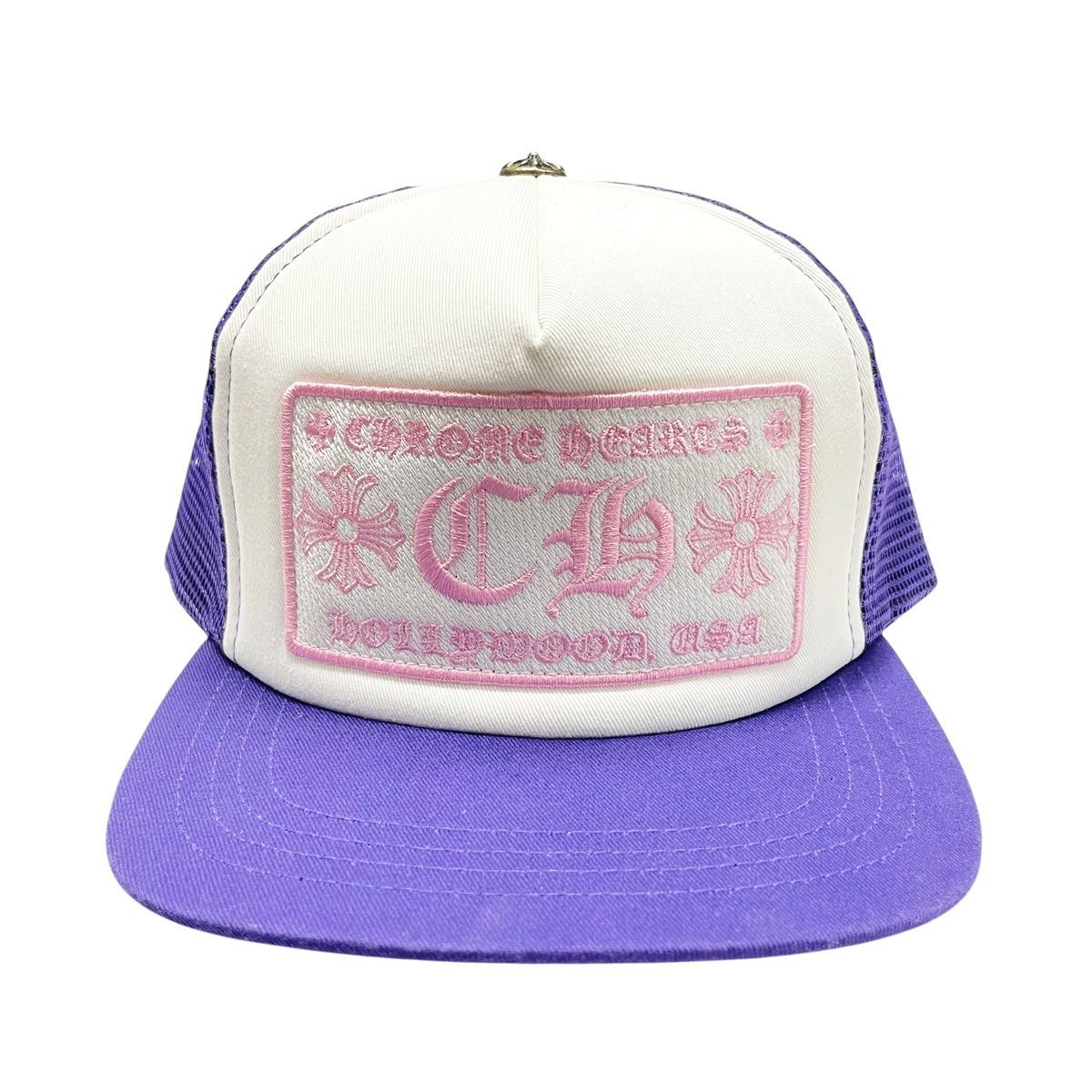 【新品未使用】クロムハーツトラッカーキャップ　CHROME HEARTS 帽子 中古】 CHROME HEARTS クロムハーツ トラッカーキャップ ピンク