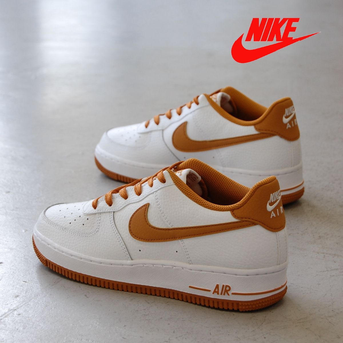 NIKE air force 1 bg white/desertochre ナイキ エア フォース ワン