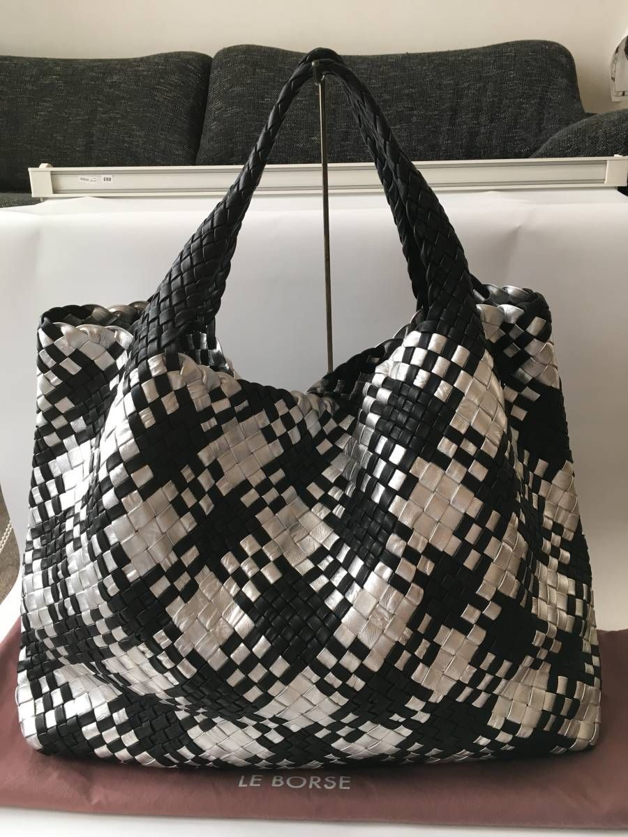 極美品】ファロルニF1854トートバッグイントレチャート大容量レザー