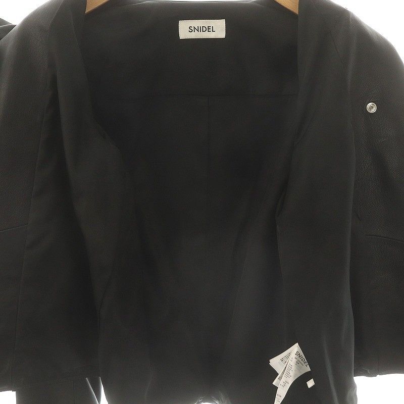3*2様 タグ付き　スナイデル snidel　ラムレザー　ダブルライダース Sサ スナイデル SNIDEL ラムレザー ダブル ライダース ジャケット 0