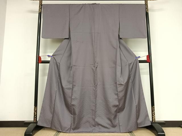 平和屋着物○花織 紬 桔梗鼠色地 正絹 逸品 AAAY1513np - メルカリ