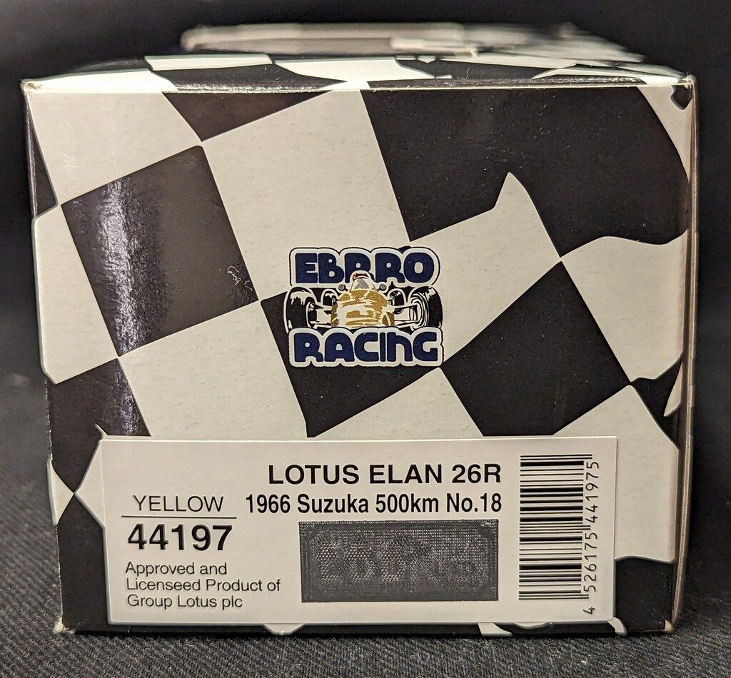 MMP 1/43 EBBRO LOTUS ELAN 26R 1966 SUZUKA 500km #18 YELLOW