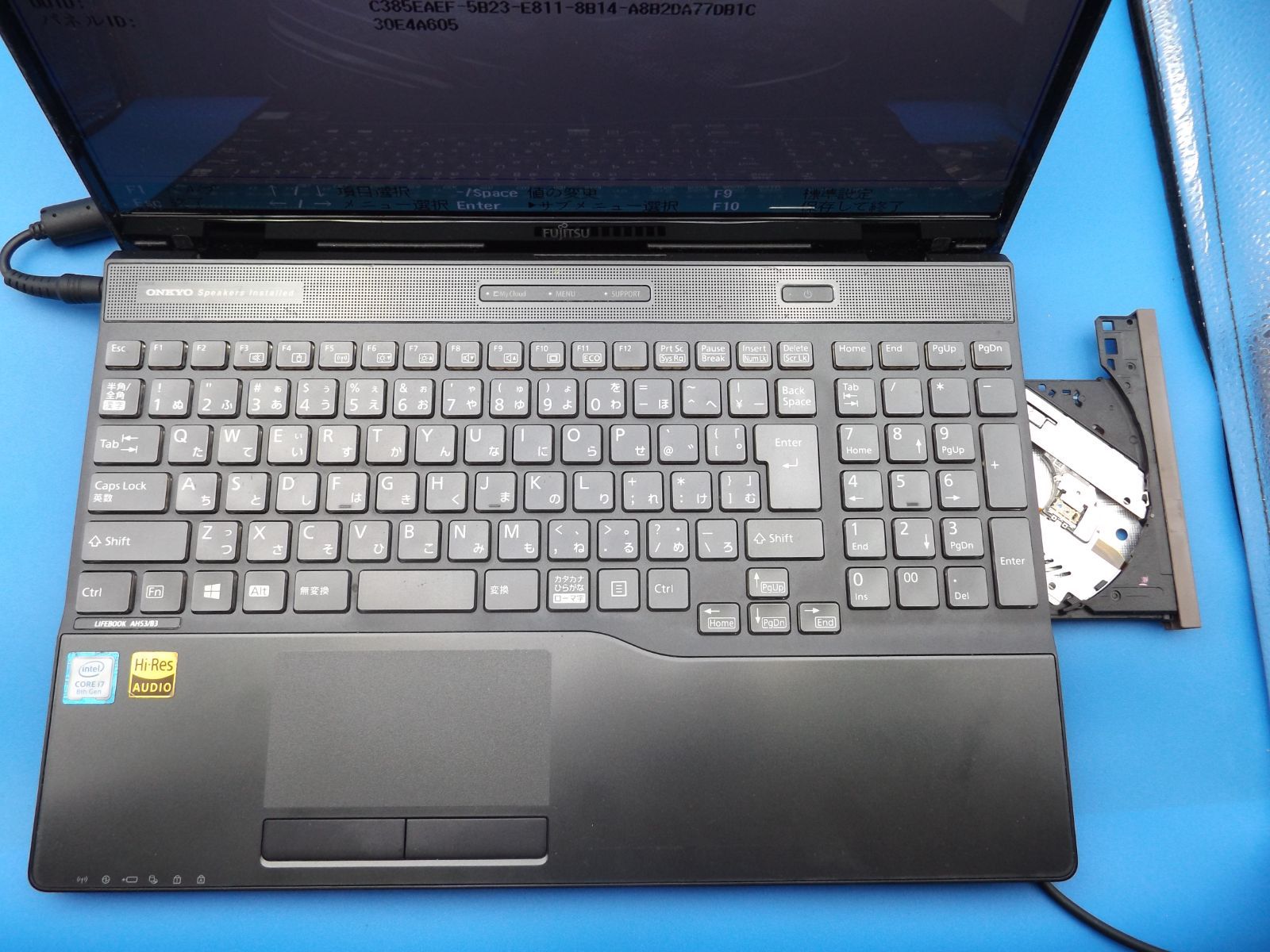 【ジャンク】富士通 LIFEBOOK AH53/B3 ジャンク】富士通LIFEBOOK AH53/B3 第8世代 Core i7-8550U Blu